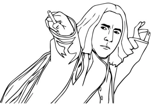 Kolorowanka Severus Snape Kolorowanka Severus Snape